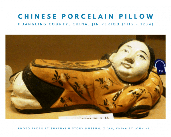 Chinese porcelain pillow